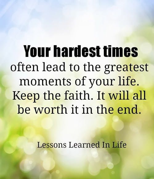 The Hardest Times…