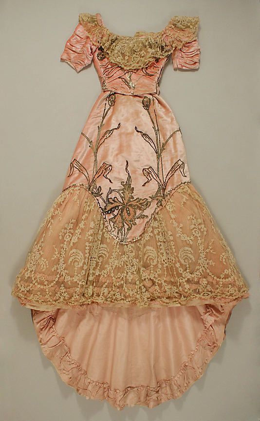 the original mullet dress!  Met Museum, Silk Dress (Ball Gown), Jacques Doucet,
