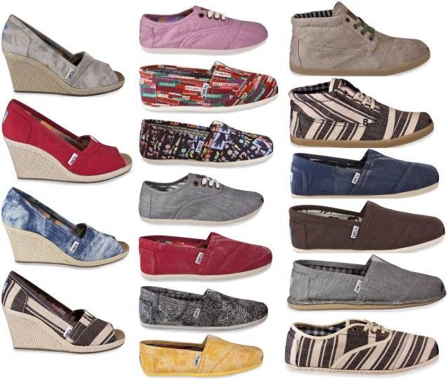 TOMS shoes. They are beautiful.Holy cow Some less than $20 Im gonna love this si