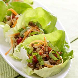 Turkey and spice lettuce wraps