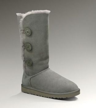 UGG Bailey Button Triplet 1873 Grey For Sale In UGG Outlet – $107.24 Save more t