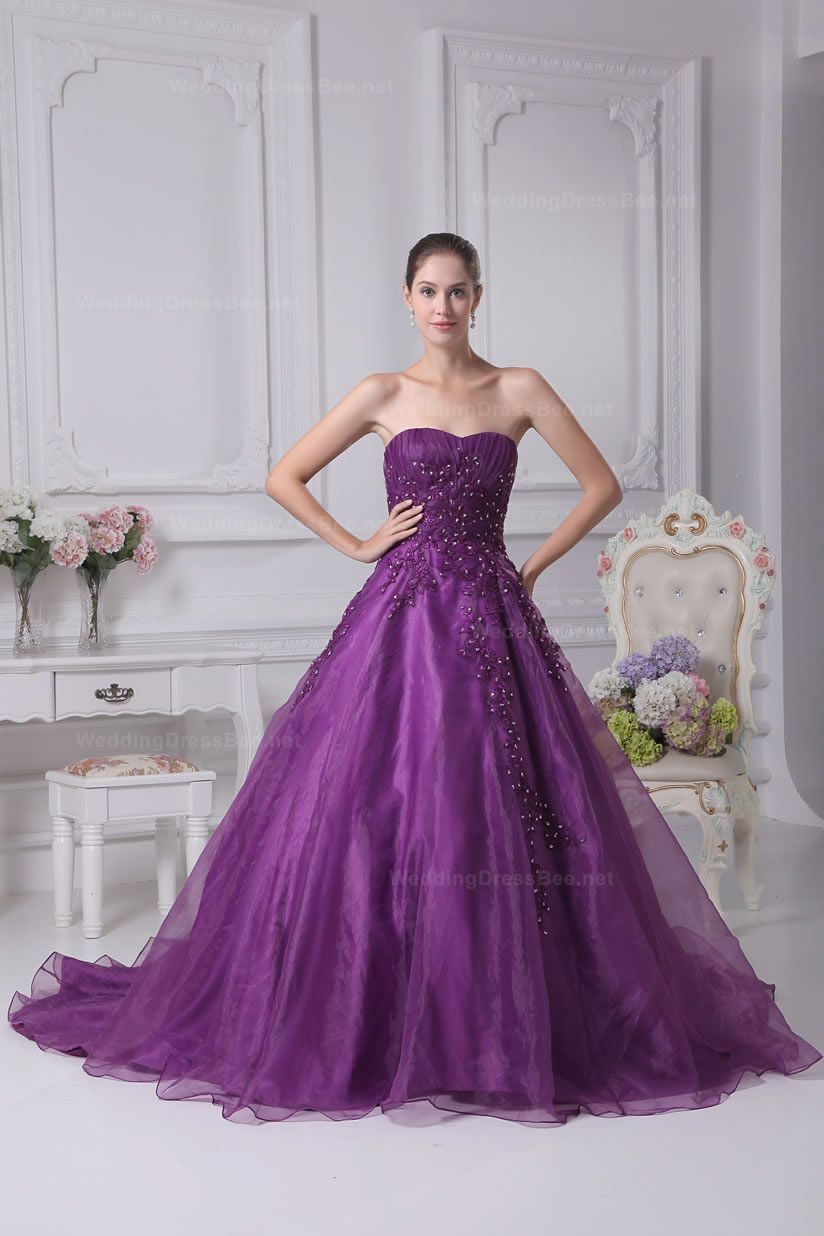 You could be mad cray ado and go purple wedding dress. madt