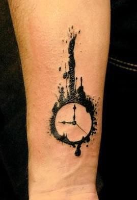 Any guesses as to who gets credit for this tat?  clock tattoo | Tumblr