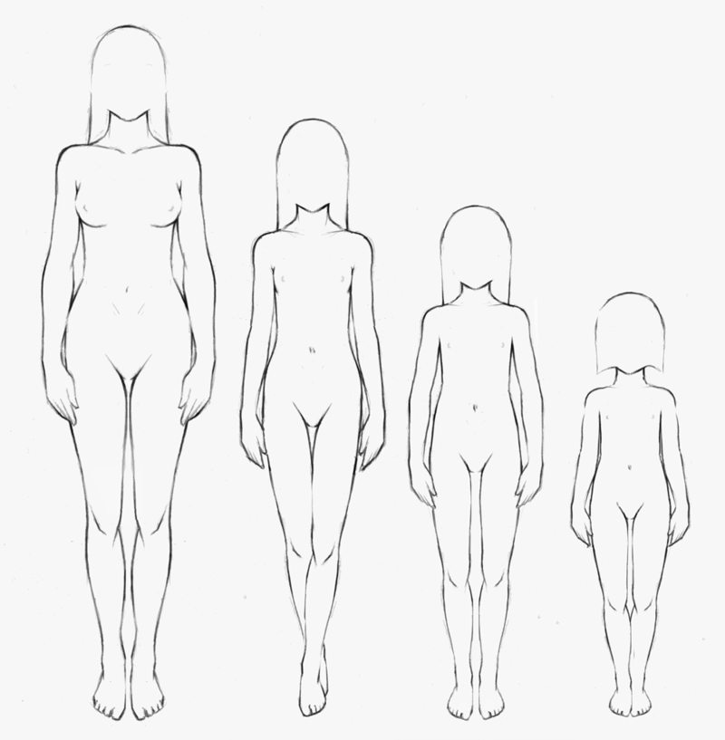 Female proportions at different ages by *StyrbjornA on deviantART