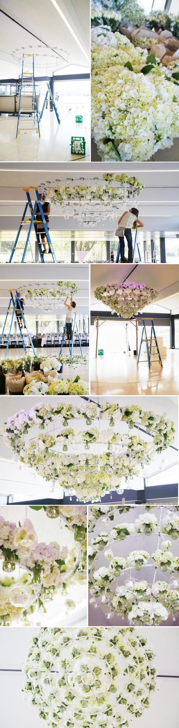 Floral chandelier. possible- yes. probable- no. :) a girl can dream! this and th
