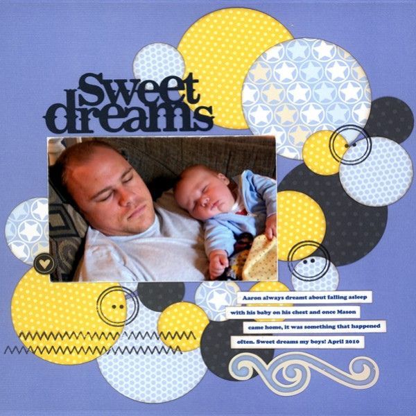 #scrapbooking–another circle..this would work great for our sleepy cuddle pictu