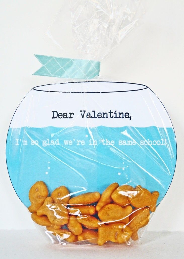 Fish Bowl Valentines Card -The Most Adorable Valentines Ideas for Your Kids