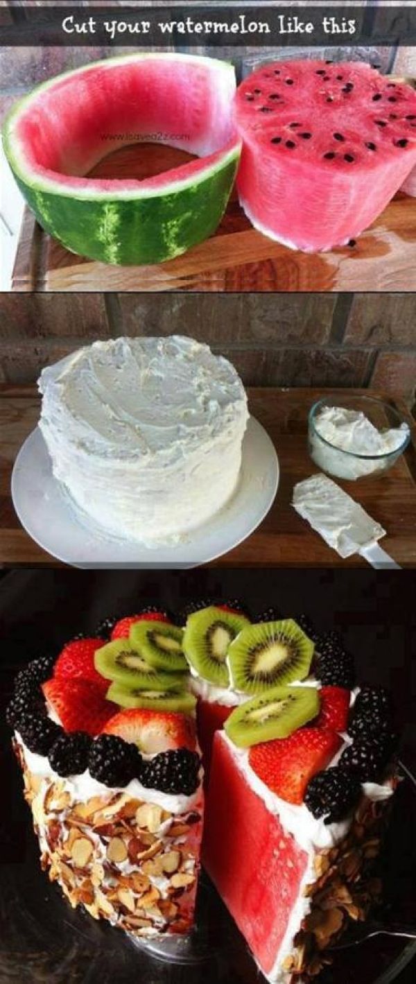 healthy watermelon cake