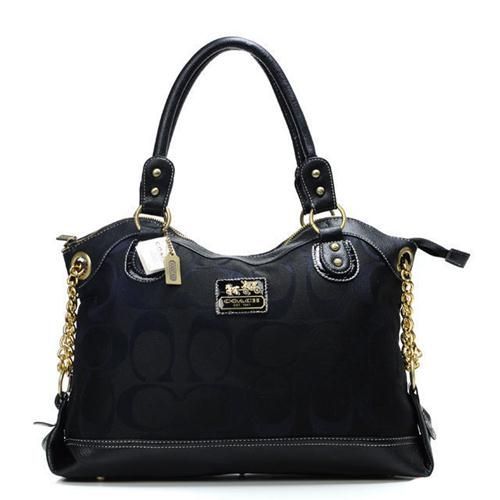 #HighQualityCoach Coach Legacy Pinnacle Lowell In Signature Large Black Satchels