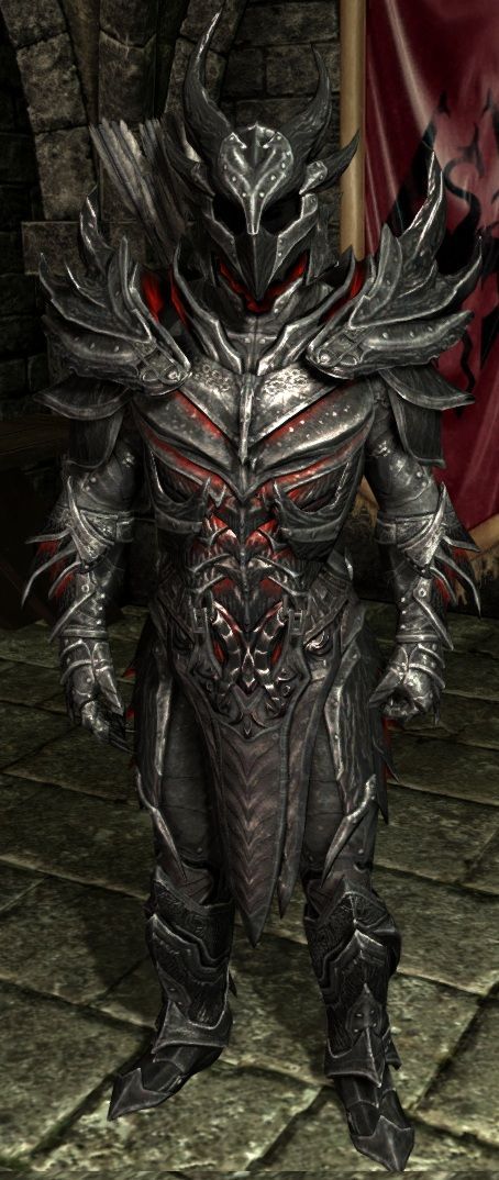 I dont even play Skyrim, but this guy looks very cool. Daedric Armor (Skyrim) –
