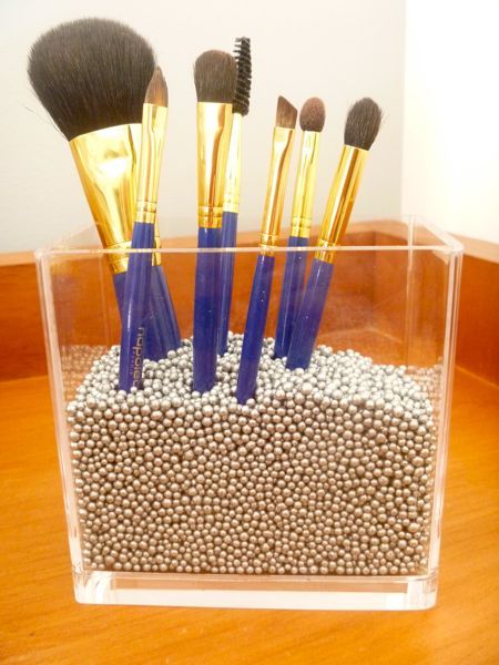 I love this Idea for all my makeup brushes. I think Ill hit Hobby Lobby this wee