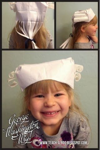 Make George Washington Wigs for Presidents Day!