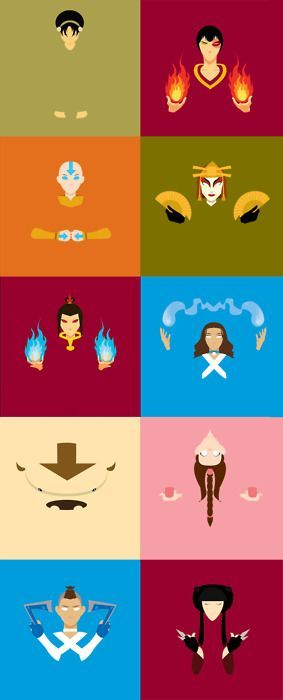 Minimalist Avatar: The Last Airbender – This needs an Uncle Iroh and the Cabbage