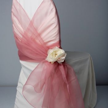 Chair wrap. I LIKE this idea! Its very different. And if the sashes were all don