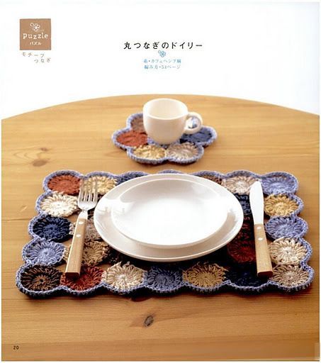 crochet placemats. how quick and fun! think of the endless color combinations po
