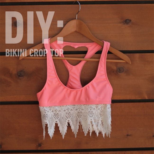 diy bikini crop top