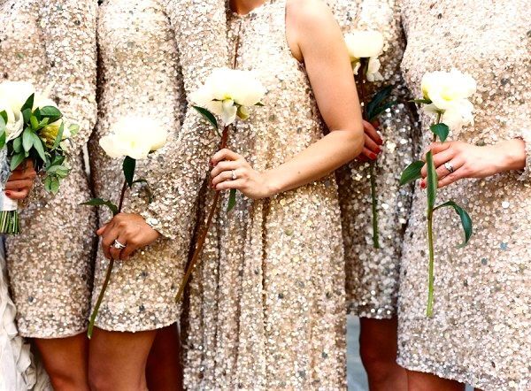 Elegant Gold Bridesmaids – Wedding