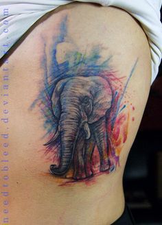 elephant watercolor tattoo – Google Search