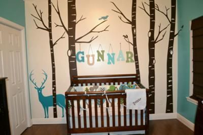 Forest Owl Baby Nursery: After choosing a color scheme and finding his bedding s