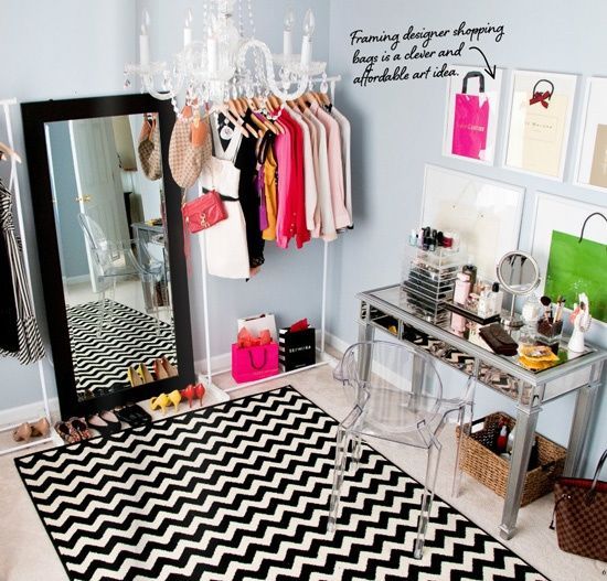 Glam Up Your Closet – This spare room was converted into a dressing room – the b