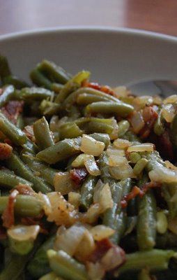 Home Style Green Beans — This was so so good! A great way to use my green beans