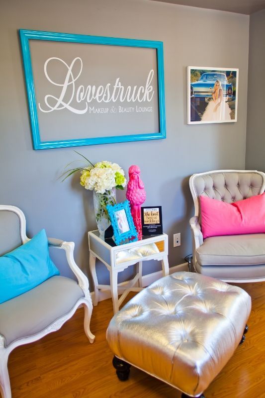 Love struck makeup and beauty lounge- waiting area design