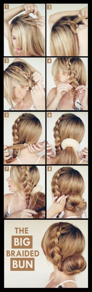 Make A Big Braided Bun For Your Self | hairstyles tutorial by Hairstyle Tutorial