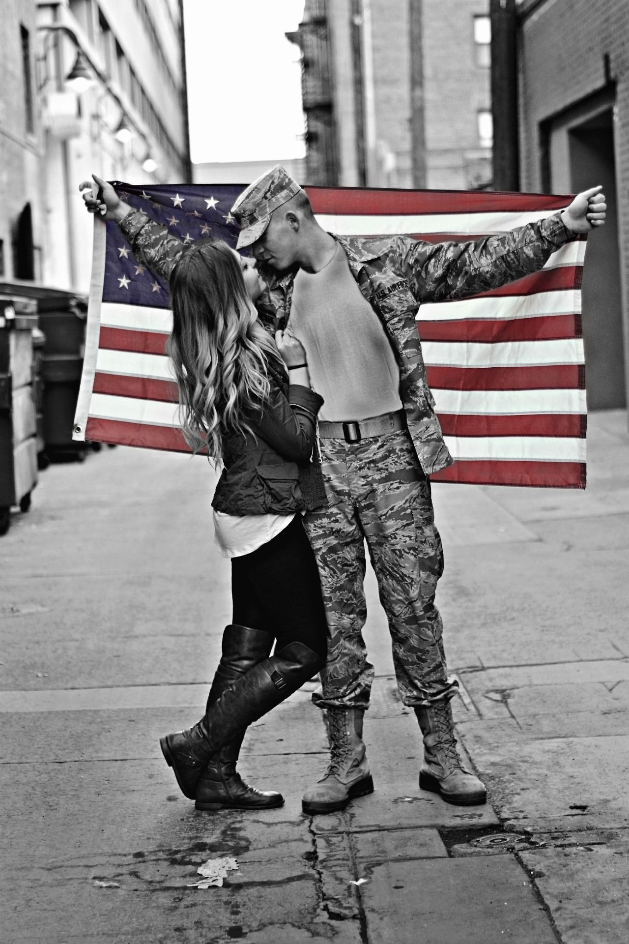Military couple!!! #adorbs