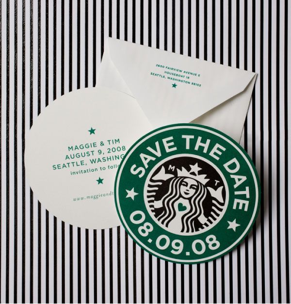 Save the date #starbucks style    @Hanan Shalabi you’re save the dates ;) for wh