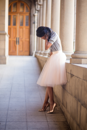 The prettiest tulle skirt I ever did see. From Space 46 Boutique.
