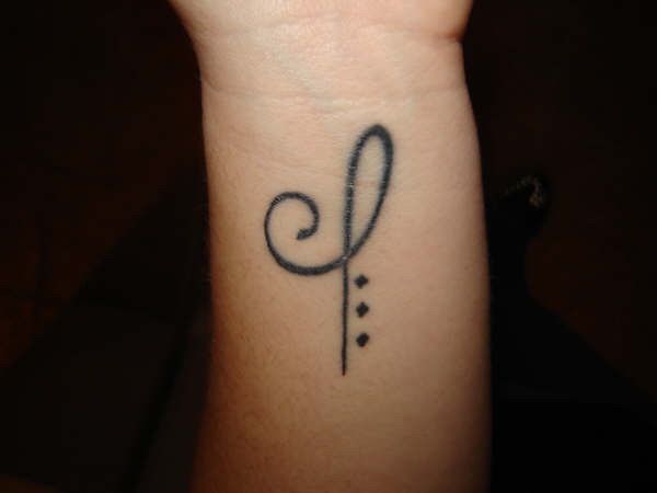 This tatto means Hope. Cute and simple.