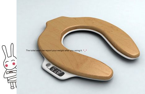 Toilet Seat Scale Tells You How Much Weight Is Lost After You Take a Dump. That.