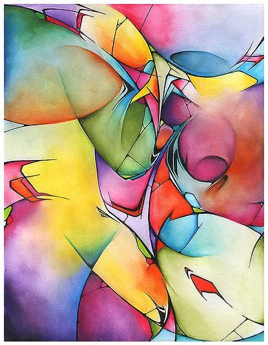 watercolor abstract 2.  Inspiration!!!! Not all watercolor paintings are nautica