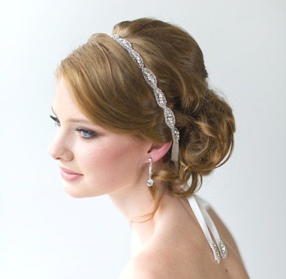 Wedding Hair Accessory Beaded Headband Bridal by PowderBlueBijoux, $39.00