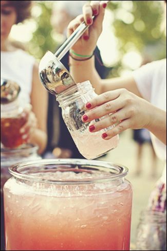 Yep, Im definitely not using a punch bowl, and I AM going to use mason jars as c