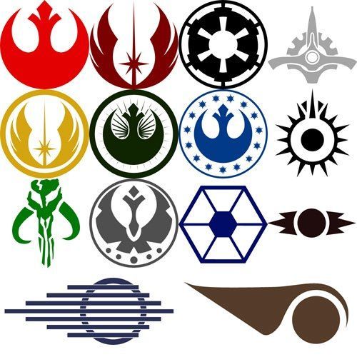 1 Rebel Alliance; 2 Old Jedi Order; 3 Galactic Empire; 4 Galactic Senate; 5 Old