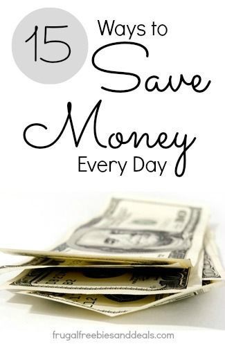 15 Ways to Save Money Every Day