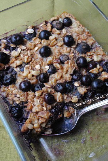 Blueberry Baked Oatmeal by So Hows It Taste