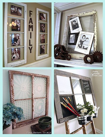 cool way to recycle and upcycle old windows/window panes. Could also be done by