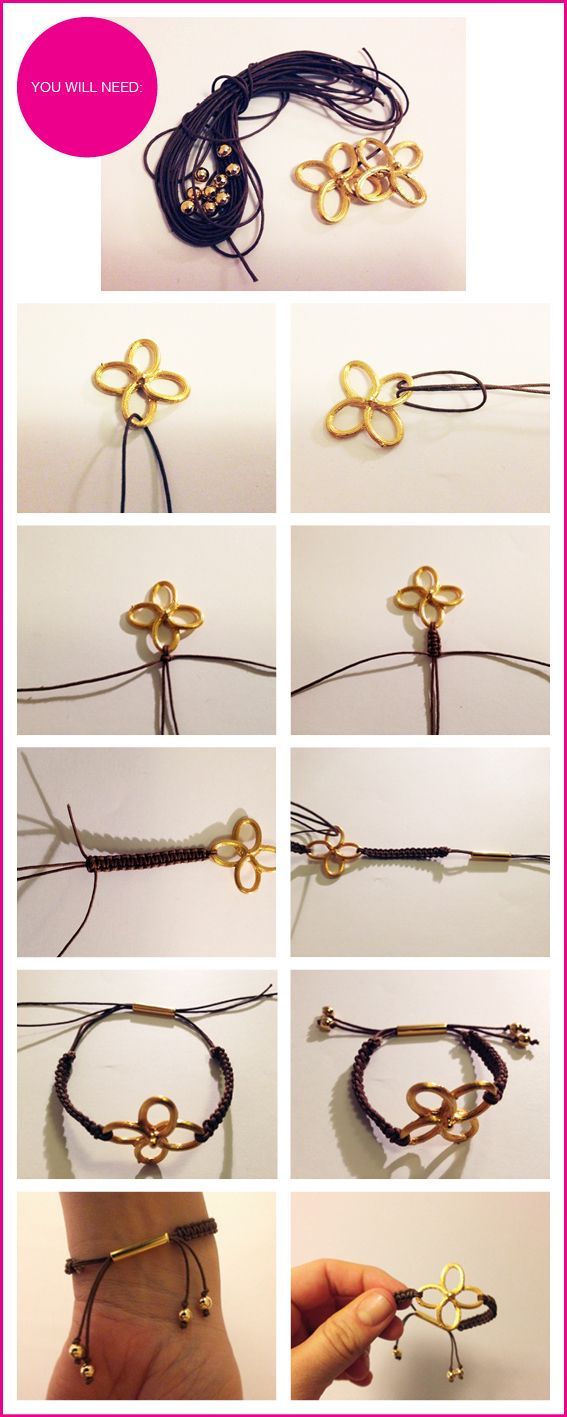 DIY Gold Clover Bracelets Pictures, Photos, and Images for Facebook, Tumblr, Pin