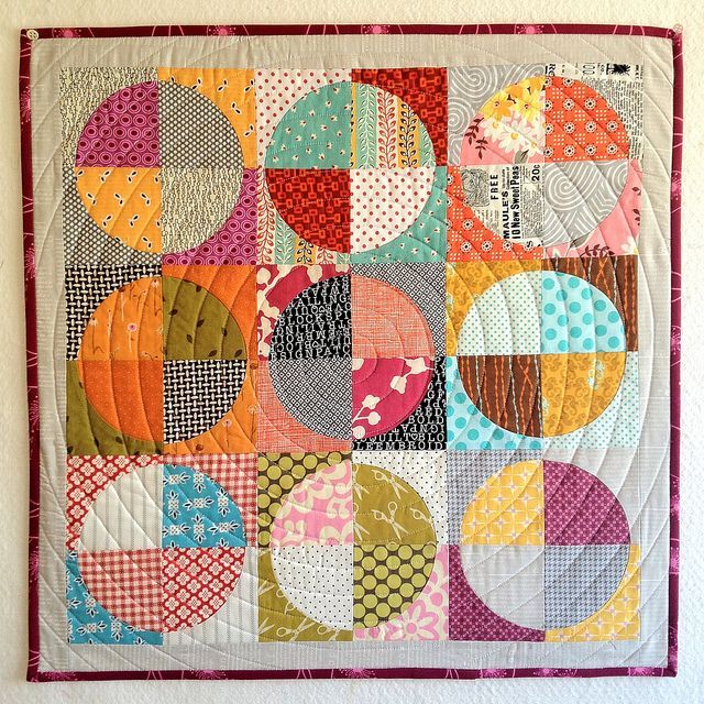 Drunkards Path for Amber — Hate the name of this quilt pattern.  Love the idea