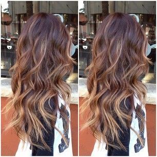 Full balayage highlights over an ombr…pretty pretty!