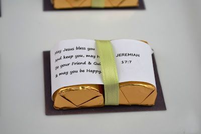 great idea! – sweet idea ;) Chocolate Bibles