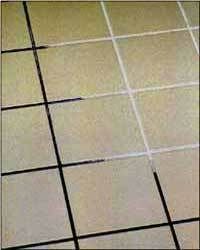 How To Clean Tile Grout ~ Mix 7 cups water, 1/2 cup baking soda, 1/3 cup lemon j