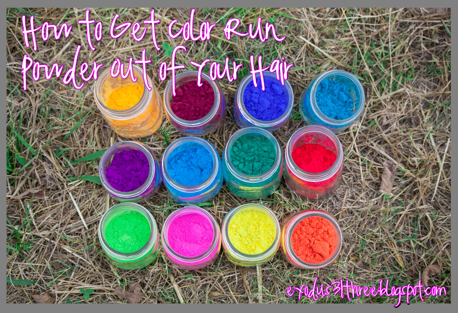 How to Get Color Run Powder Out of Your Hair | Holi Powder | exodus31three
