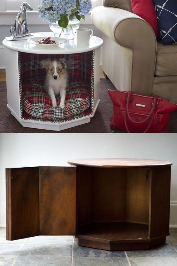 Mac must have one of these. Where do I find an end table that would fit a 50 lb.