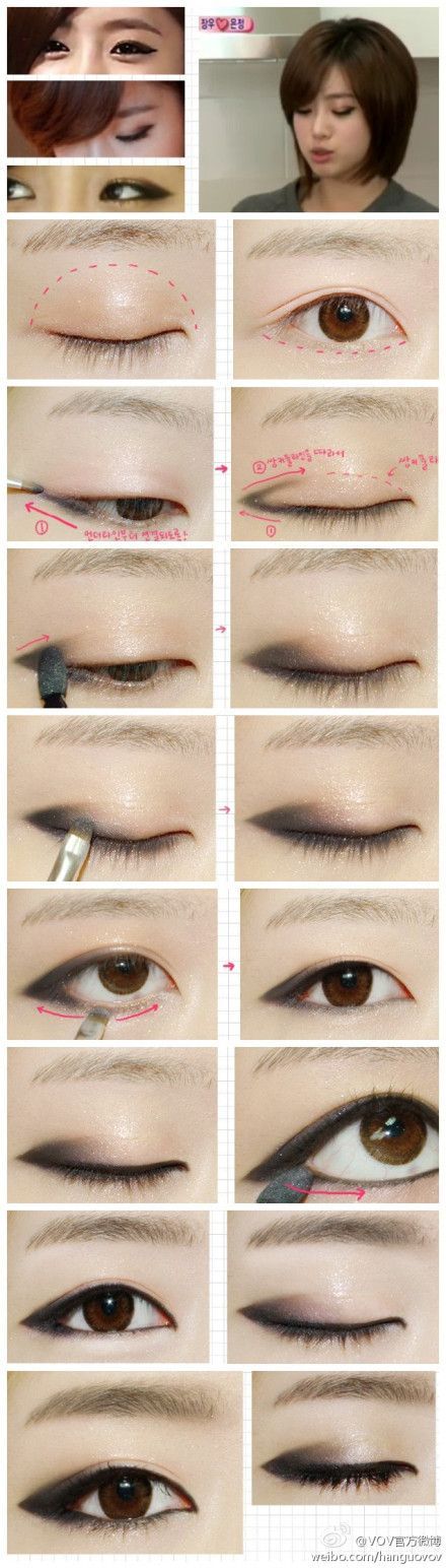 Makeup tutorial; this look is actually very doable on monolids – Ive done it bef
