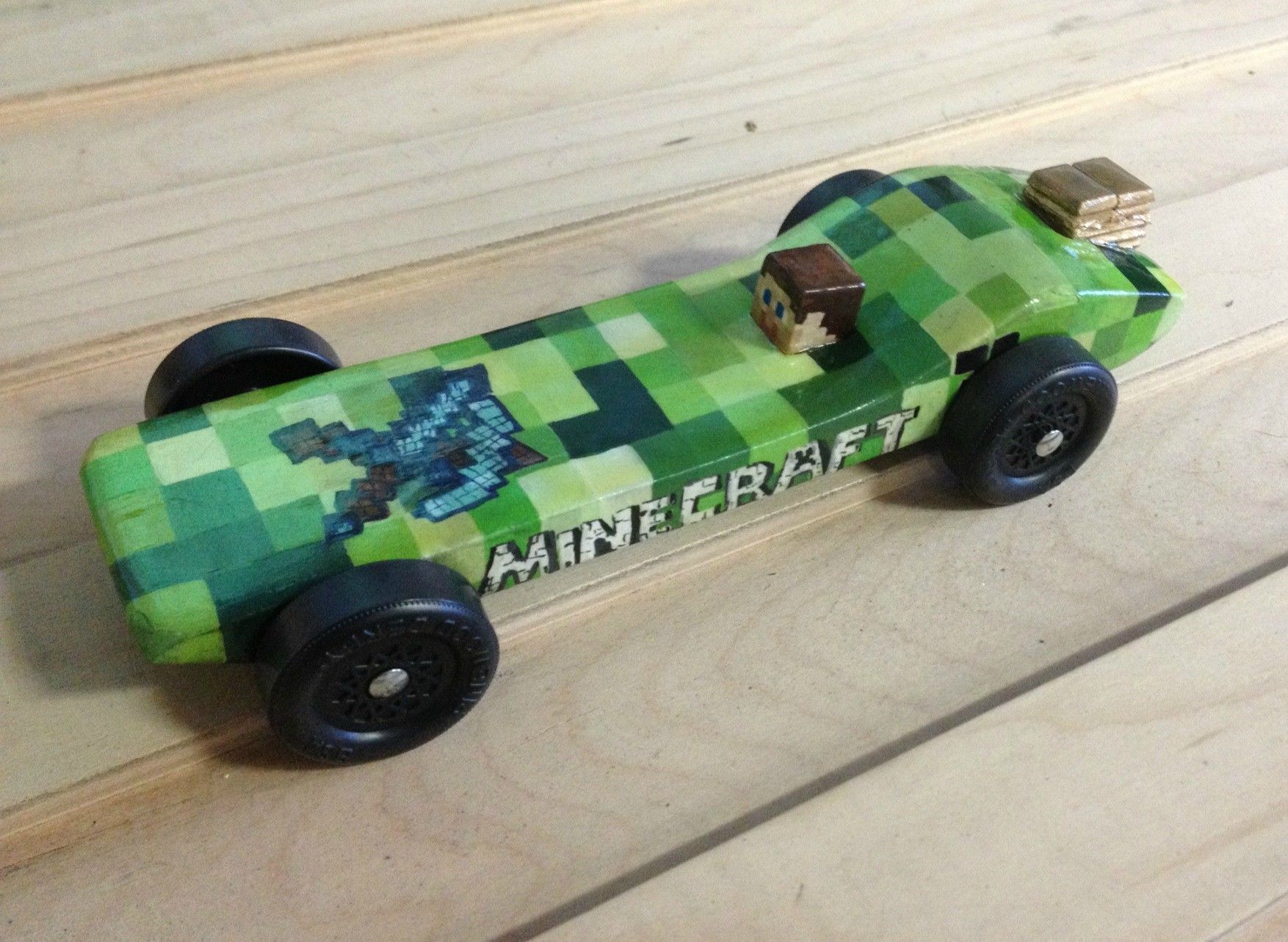 Minecraft Pinewood Derby Car