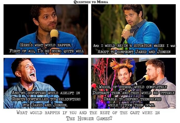 Misha Collins answers “What would happen if you and the rest of the cast were in
