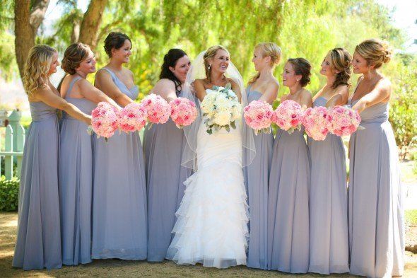 pretty set on mint but these Grey Bridesmaid Dresses are GORGEOUS